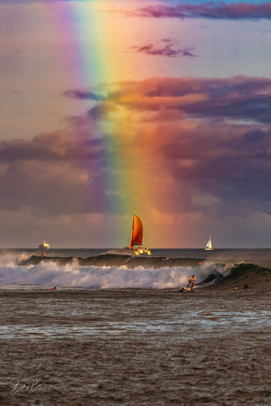 Rainbow off Waikiki